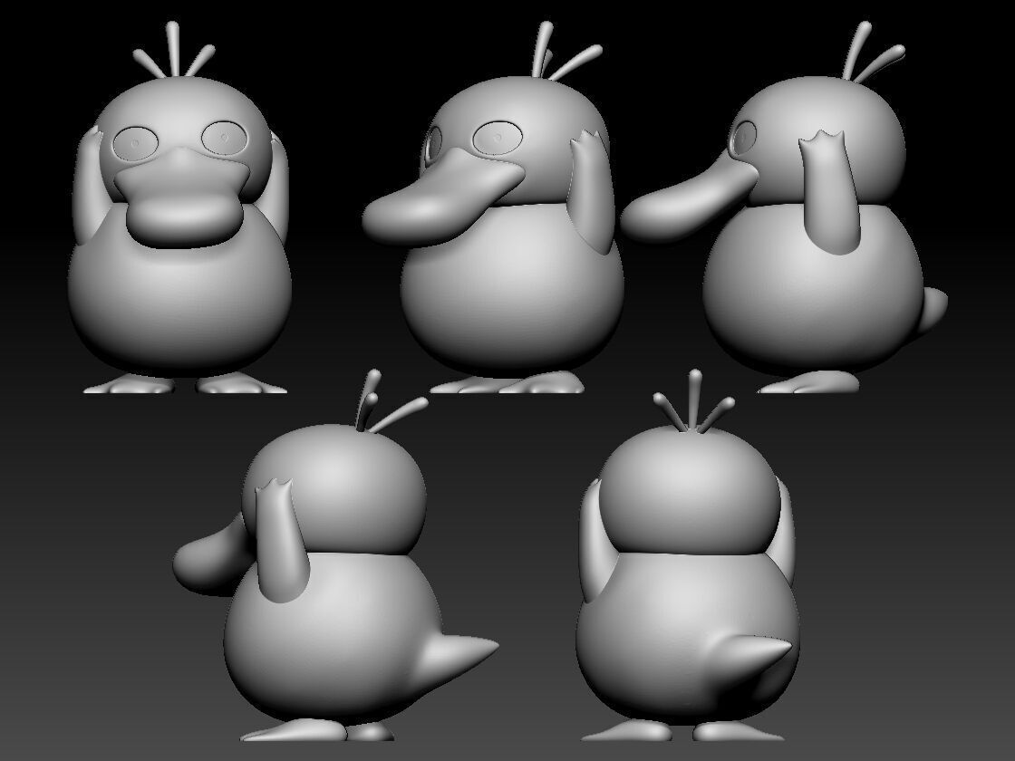 Psyduck 3D print model_2