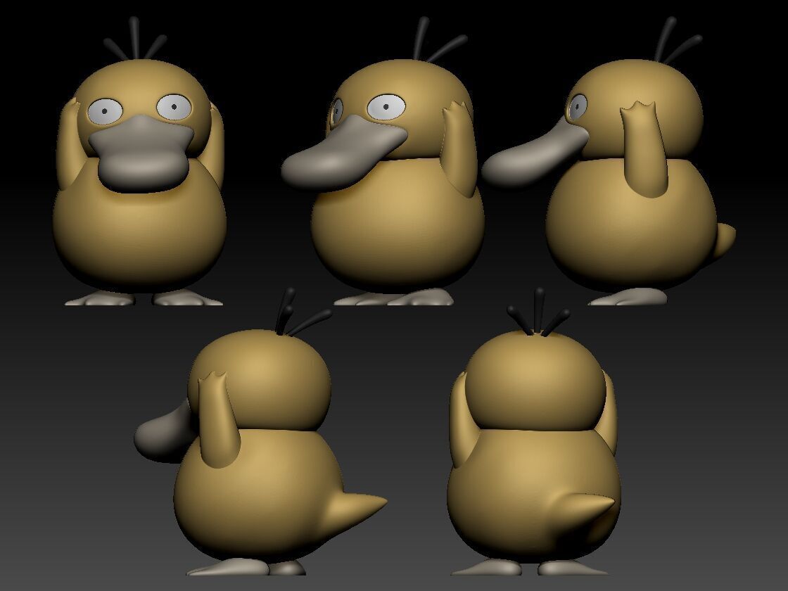 Psyduck 3D print model_1