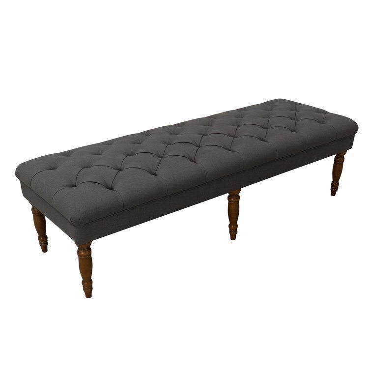 Hodapp Layla Tufted Upholstered Bench 3D model_7