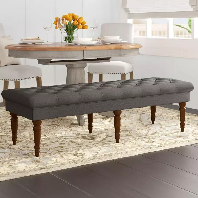 Hodapp Layla Tufted Upholstered Bench 3D model_0