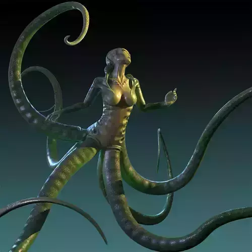Creature Alien Female 3D model