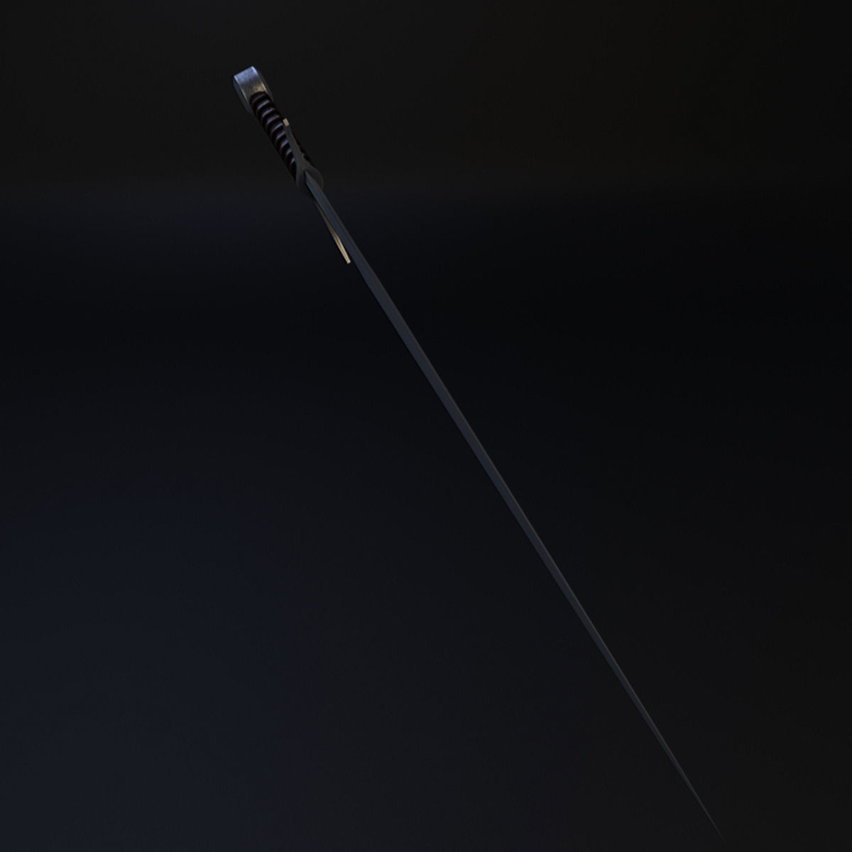 Medieval Sword XVIIIa type according Oakeshotta 3D model_4