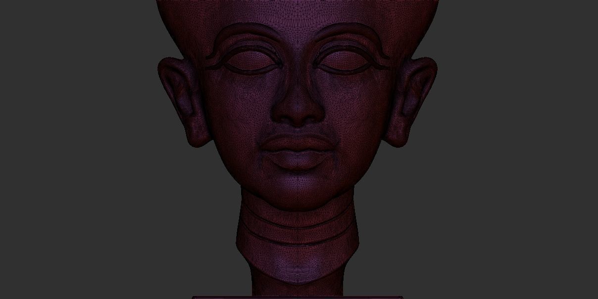 Head of princess daughter of Akhenaten 3d printable model 3D print model_8