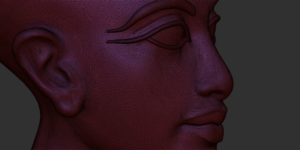 Head of princess daughter of Akhenaten 3d printable model 3D print model_7