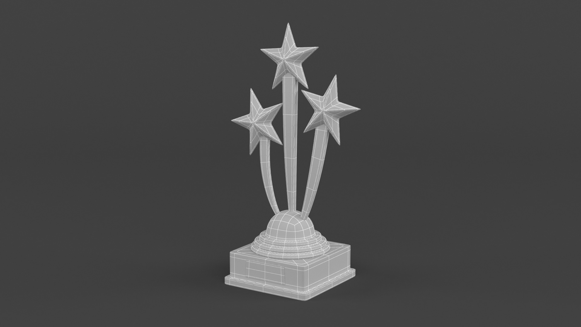 Gold Trophy Cup 3D model_9