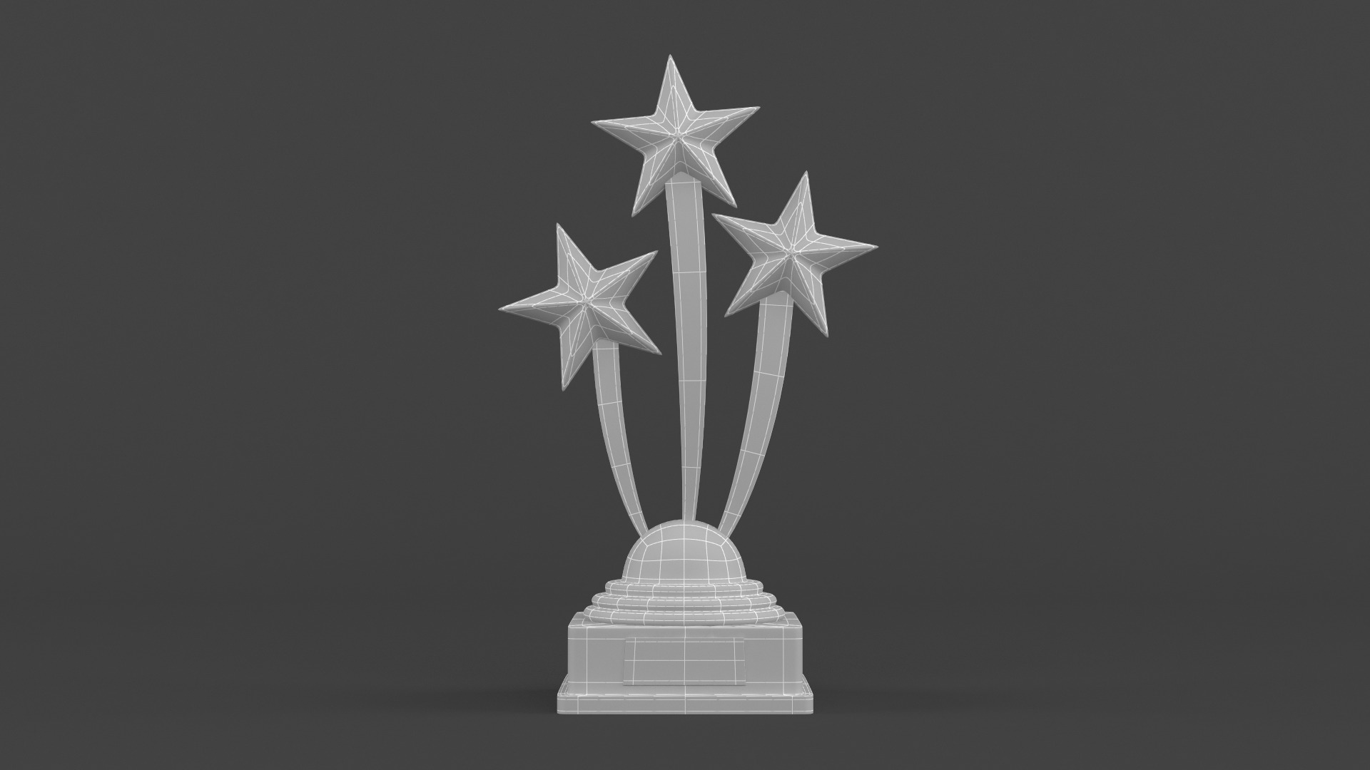 Gold Trophy Cup 3D model_8