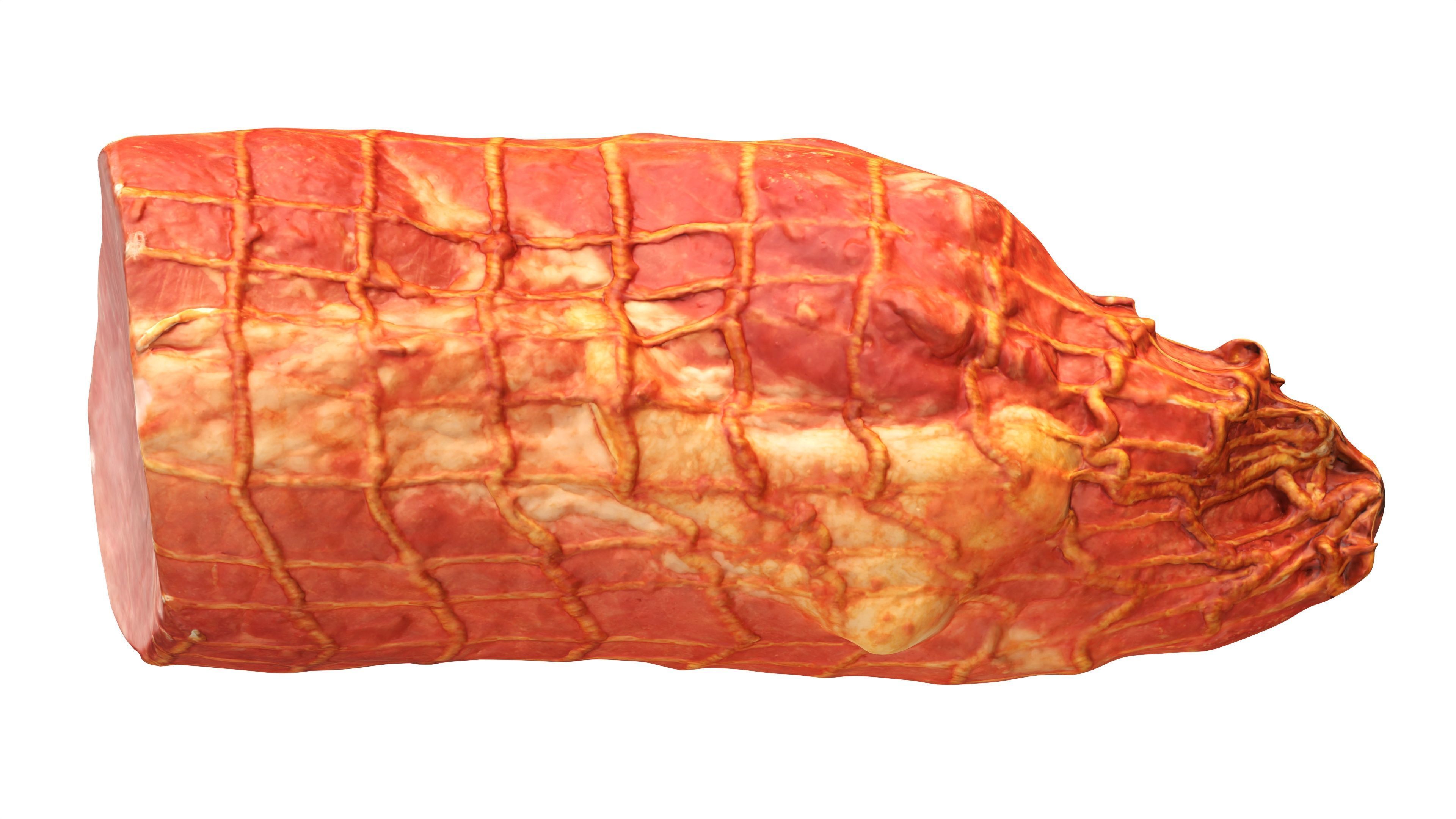 Boiled ham piece 3D model_7