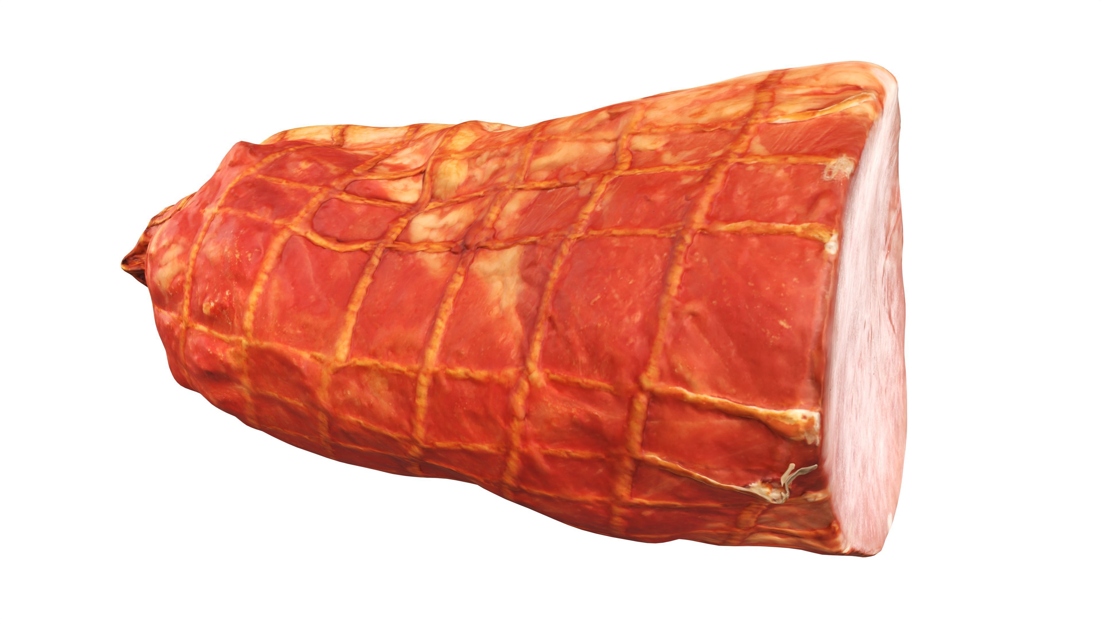 Boiled ham piece 3D model_2