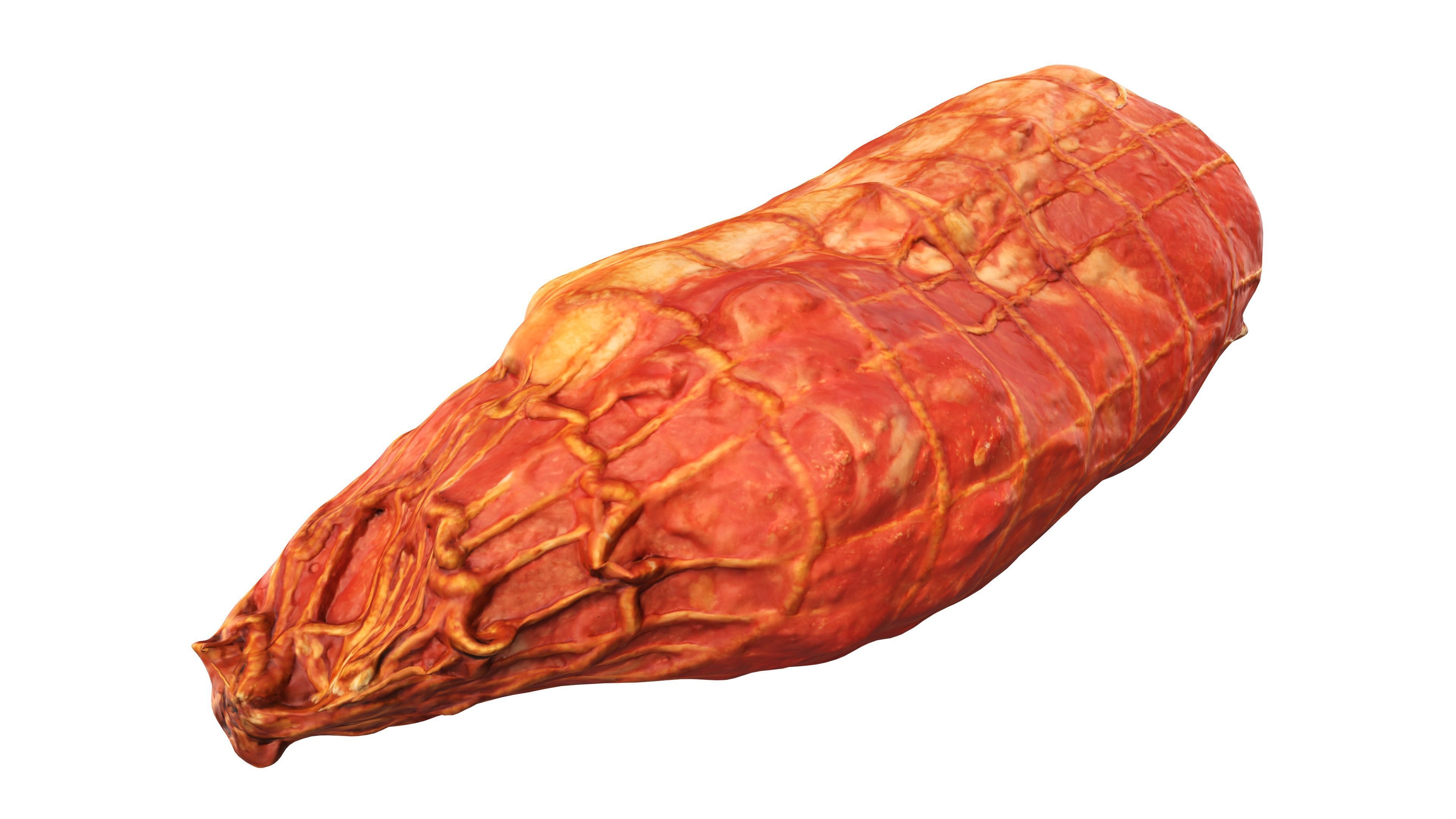 Boiled ham piece 3D model_4