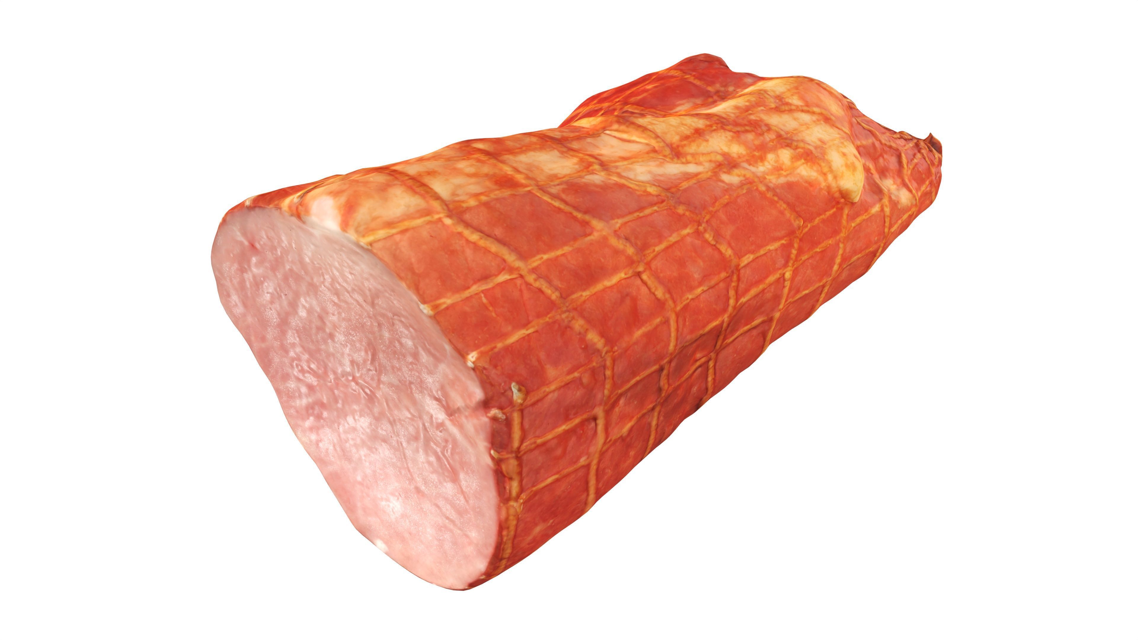 Boiled ham piece 3D model_1