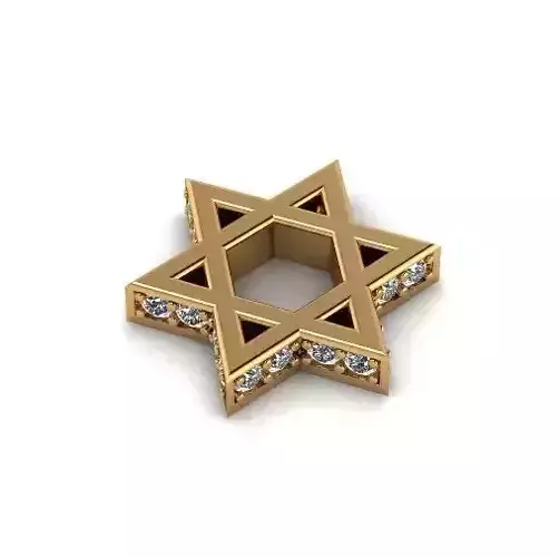 Star of David Pendant Model 6911