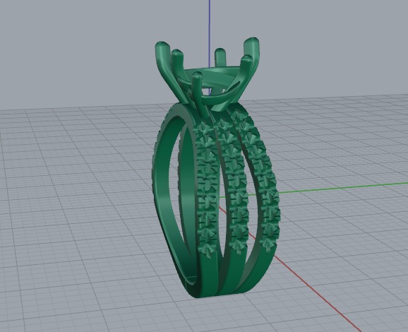 Ring heart Model 6909 3D print model_3