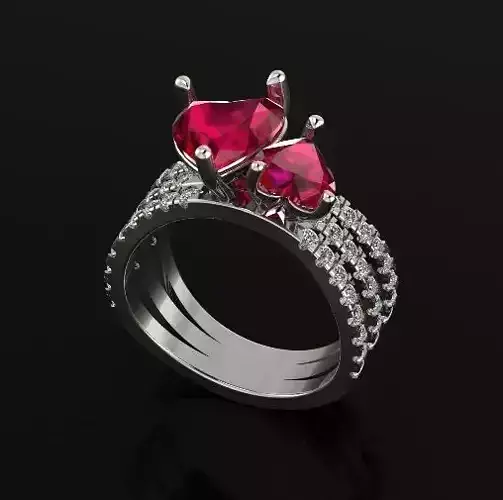 Ring heart Model 6909