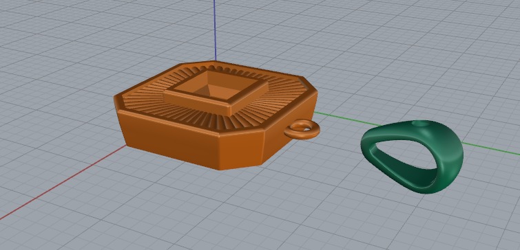 Pendant princess Model 6906 3D print model_3