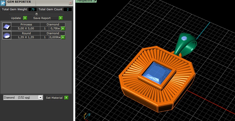 Pendant princess Model 6906 3D print model_7