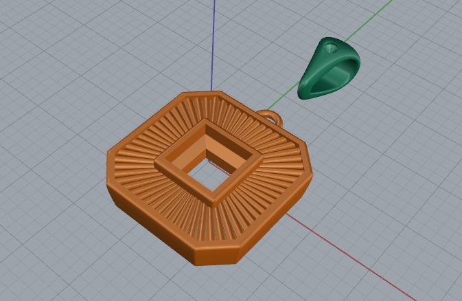 Pendant princess Model 6906 3D print model_2