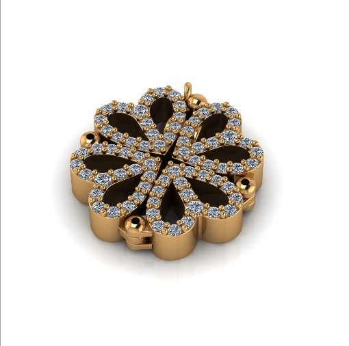 Heart pendant Model 6895 3D print model_1