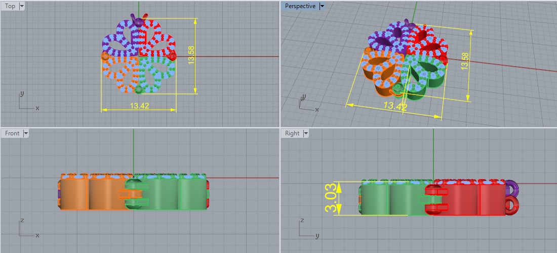 Heart pendant Model 6895 3D print model_5