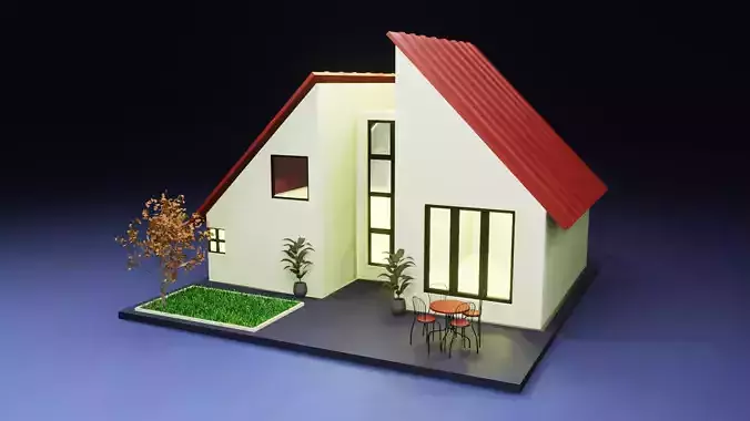 Isometric Modern House - Exterior