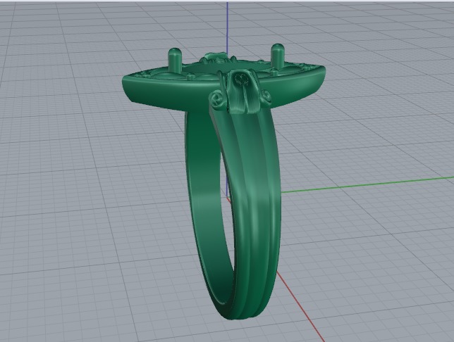 Ring marquise Model 6874 3D print model_3