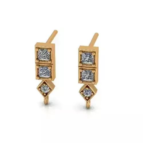 Earrings puset Model 6867