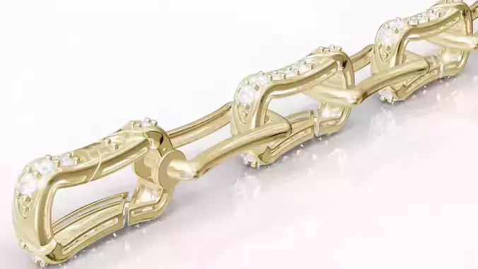 Jewelry Chain Bracelet Hook Lock Model BRT02