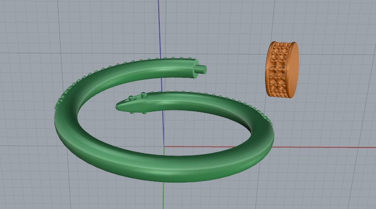Ring nail Model 6960 3D print model_3