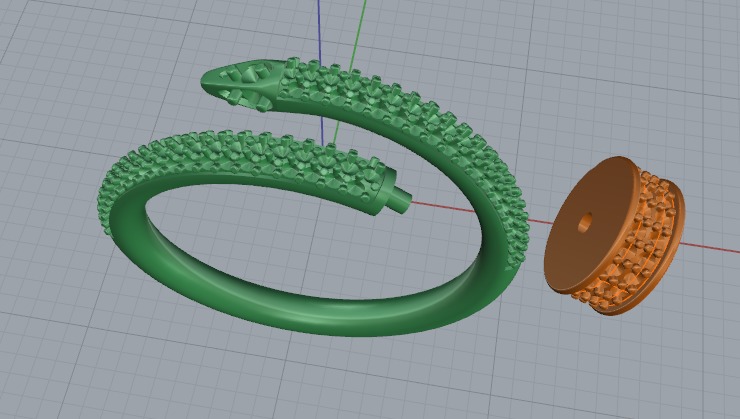 Ring nail Model 6960 3D print model_2
