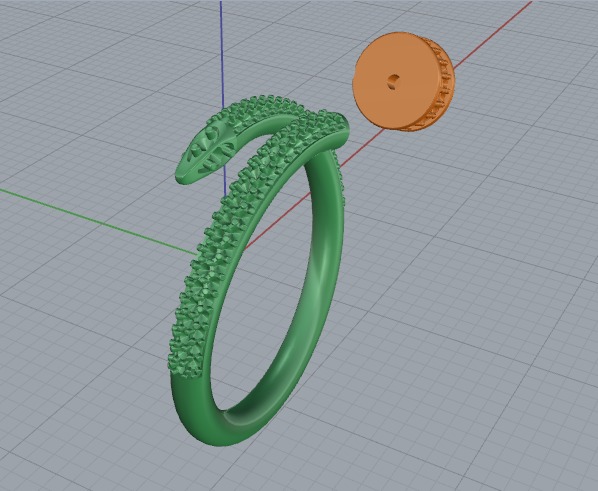 Ring nail Model 6960 3D print model_4