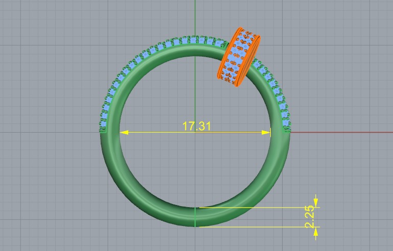 Ring nail Model 6960 3D print model_5