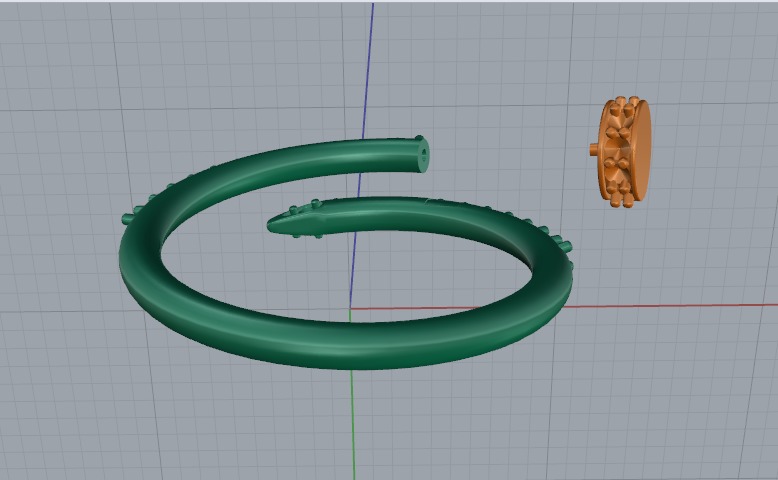 Ring nail Model 6952 3D print model_4