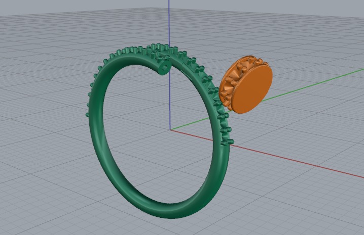 Ring nail Model 6952 3D print model_3