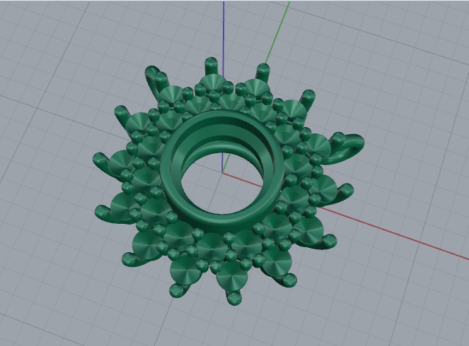 Pendant Model 6951 3D print model_3