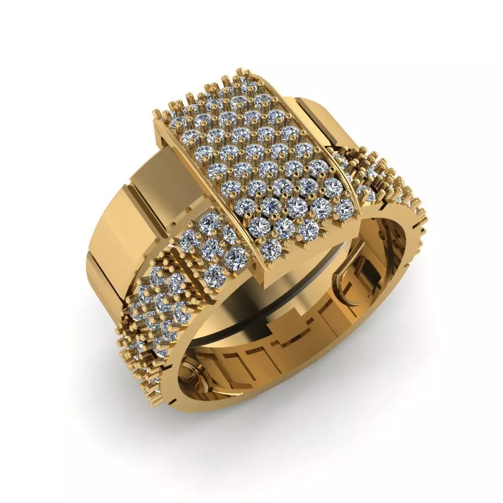 Jewelry 3D Models with render and 3dm  stl -R-46 3D print model_0