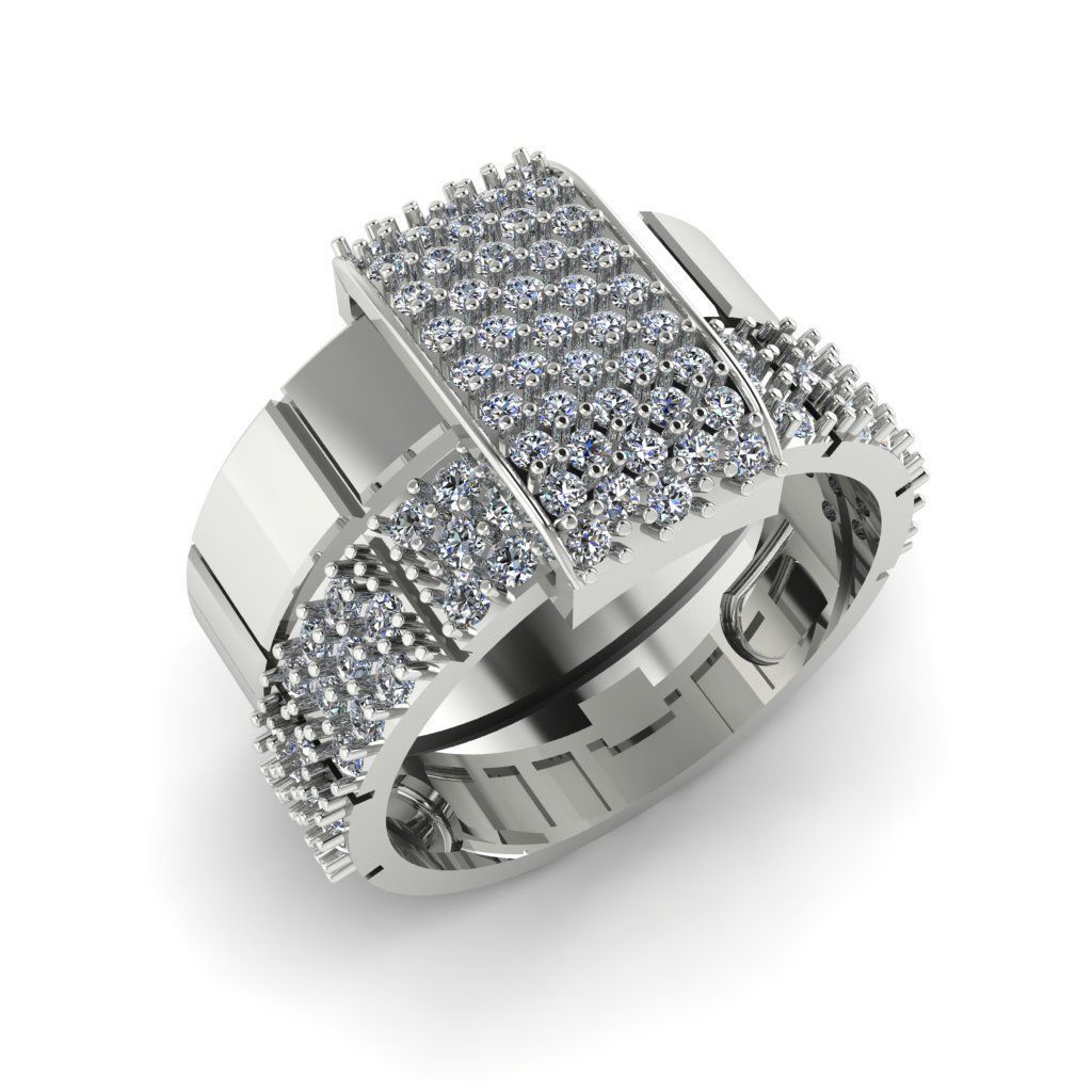 Jewelry 3D Models with render and 3dm  stl -R-46 3D print model_2