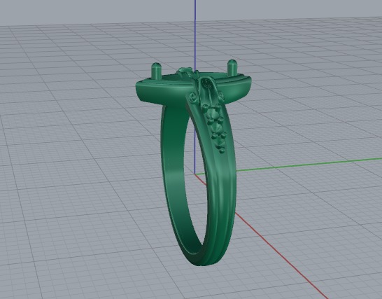 Ring marquise Model 6947 3D print model_3