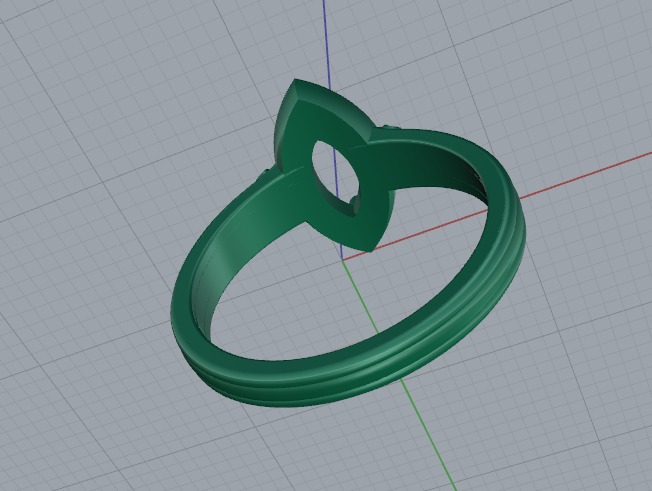 Ring marquise Model 6947 3D print model_4