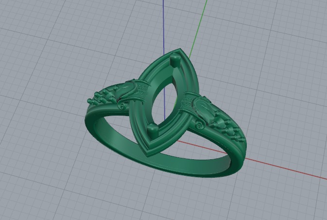 Ring marquise Model 6947 3D print model_2