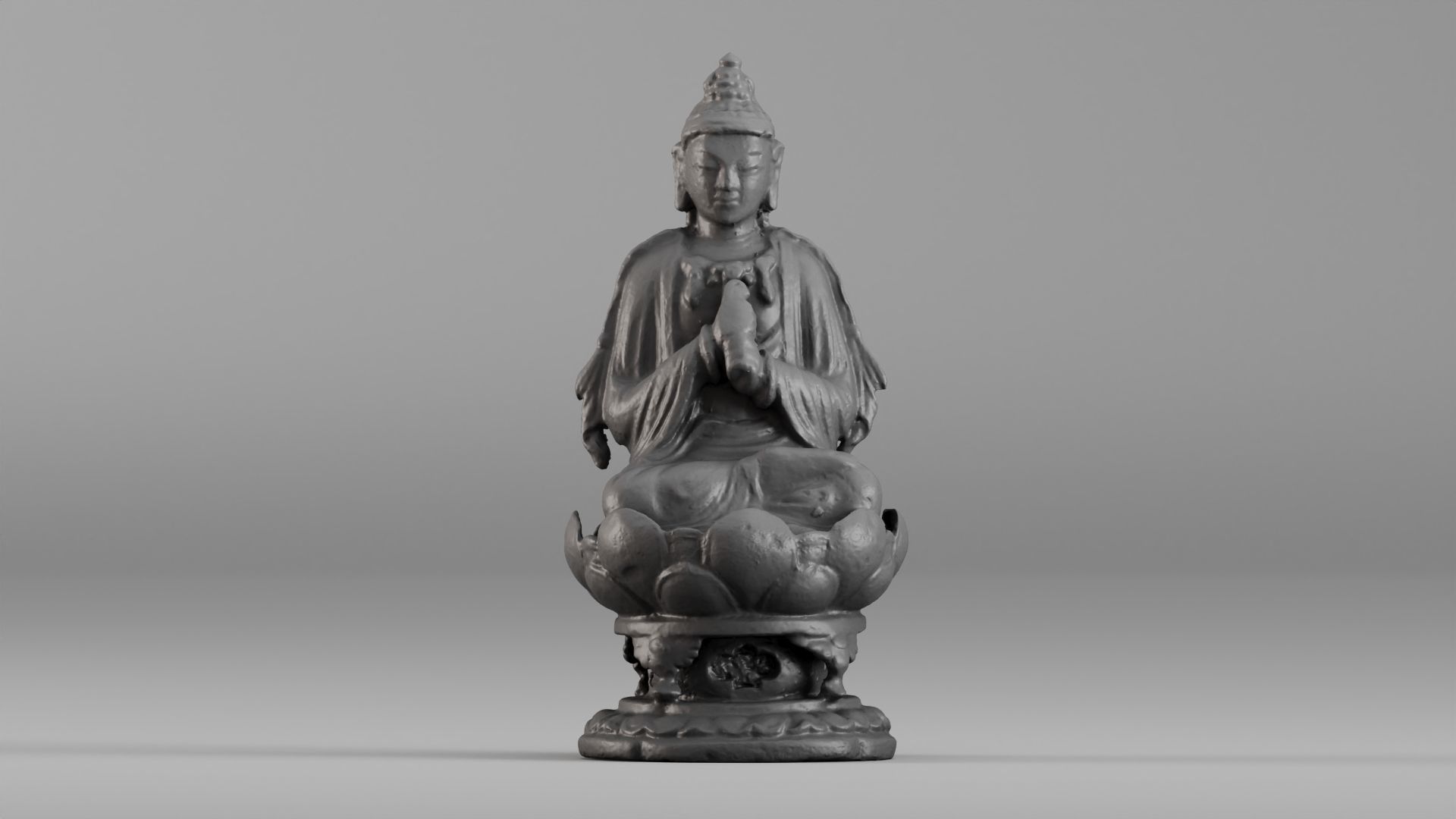 001580 Buddha Vairocana statue 11th century 3D model_22