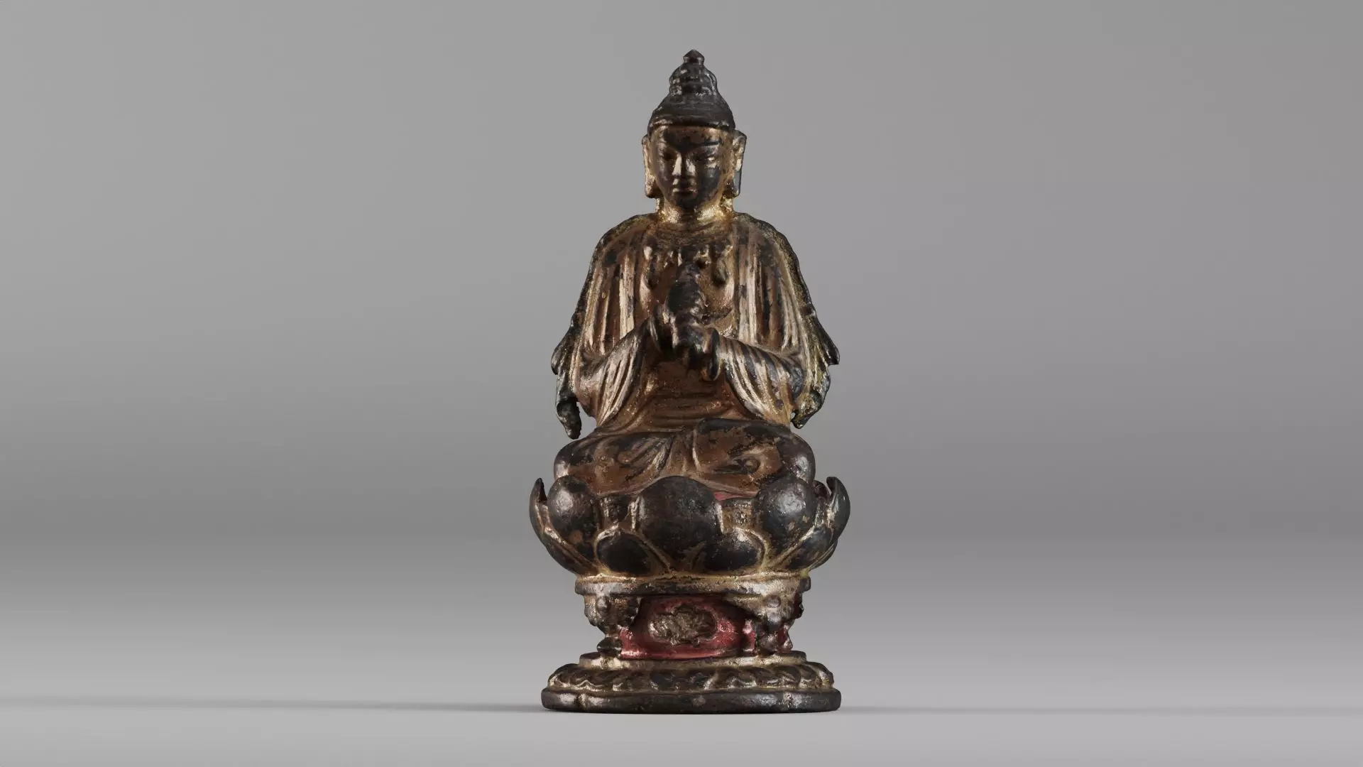 001580 Buddha Vairocana statue 11th century 3D model_0