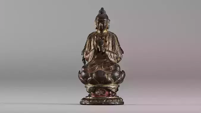 001580 Buddha Vairocana statue 11th century