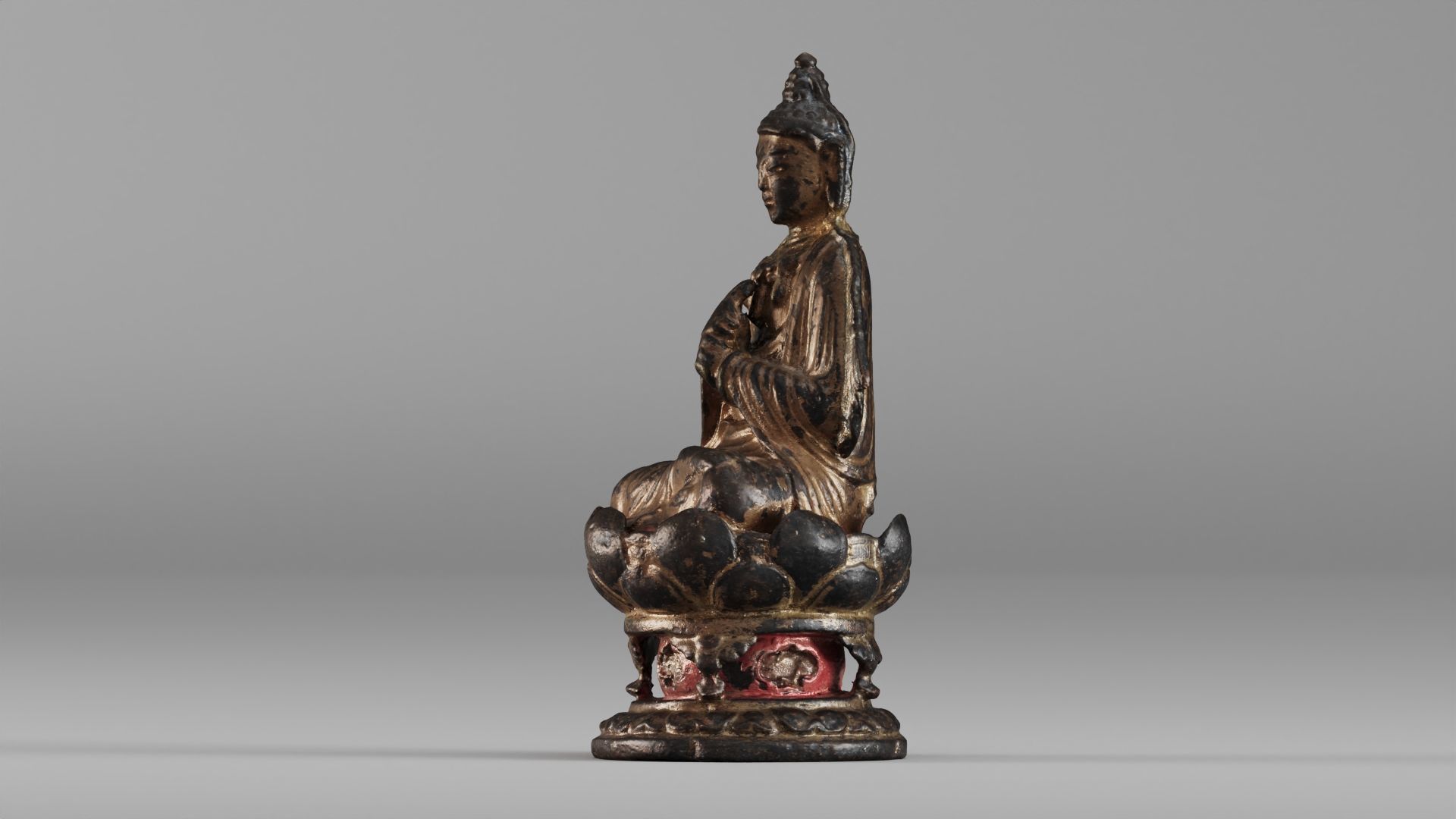 001580 Buddha Vairocana statue 11th century 3D model_6