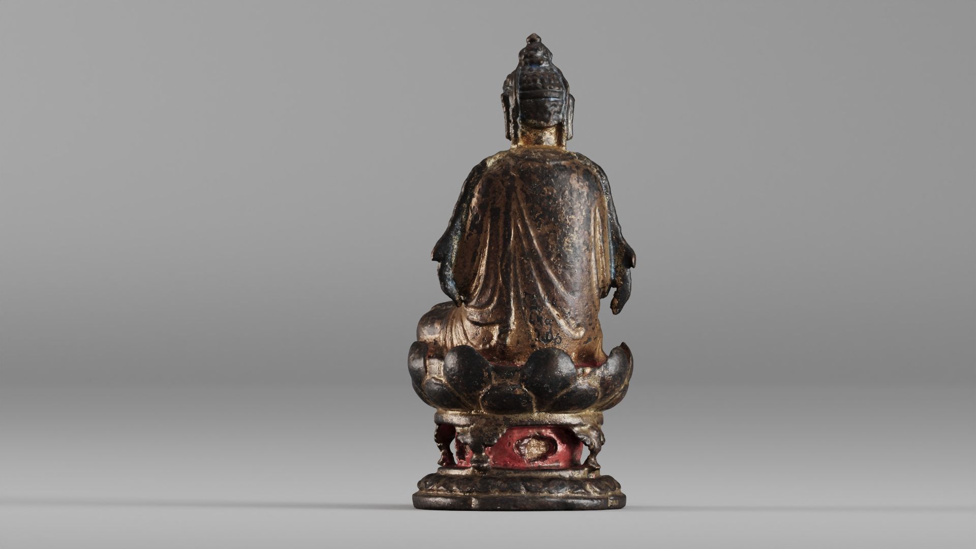 001580 Buddha Vairocana statue 11th century 3D model_10