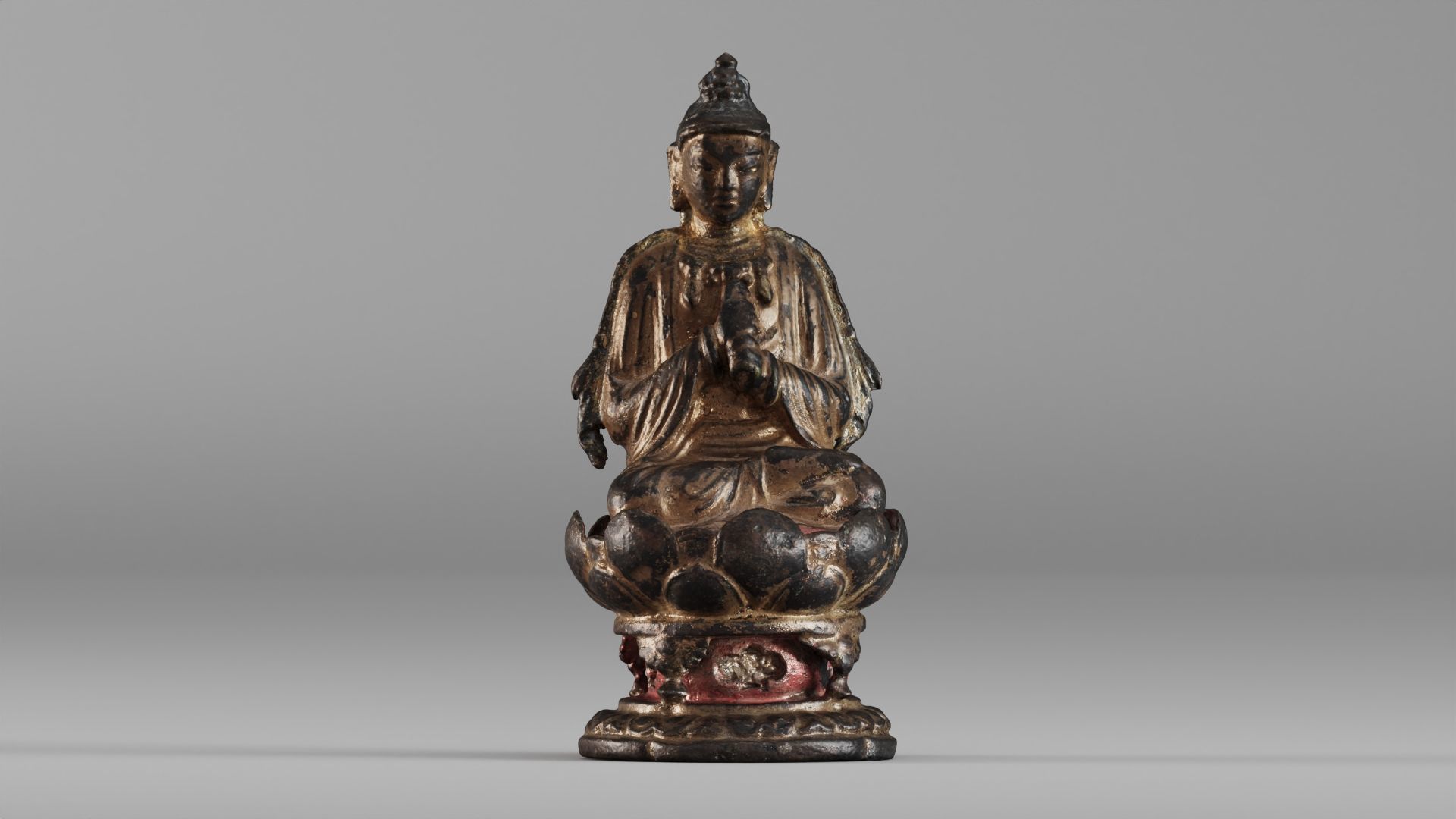 001580 Buddha Vairocana statue 11th century 3D model_20