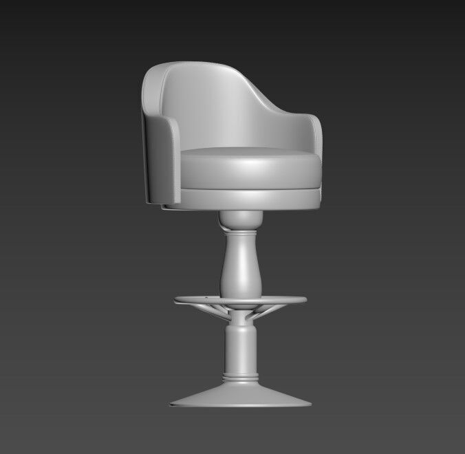 Bar Stool  3D model_7