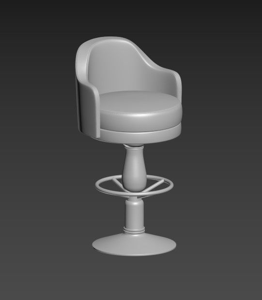 Bar Stool  3D model_3
