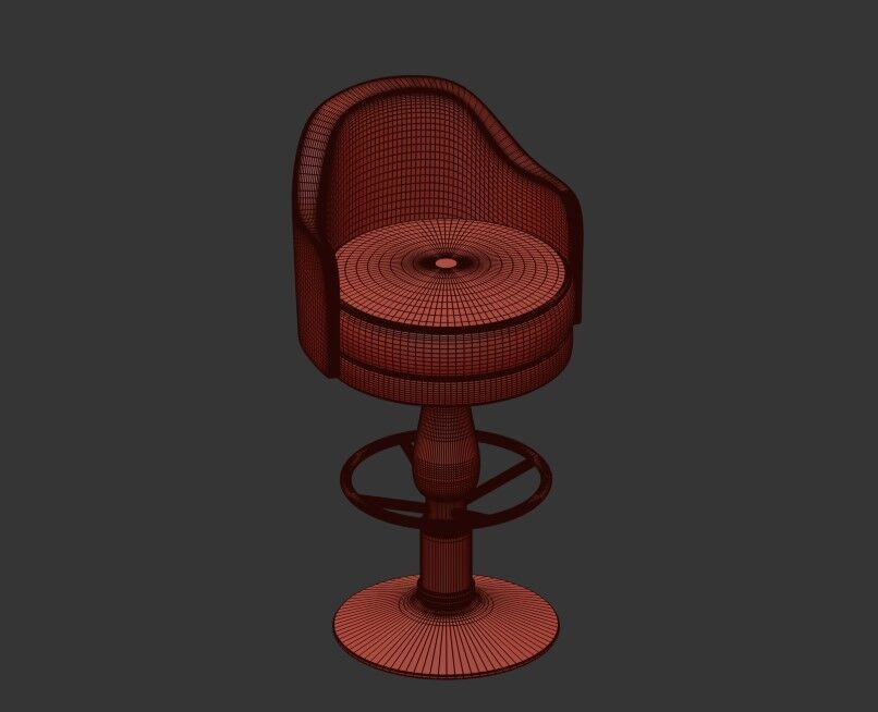Bar Stool  3D model_10