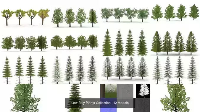 Low Poly Plants Collection