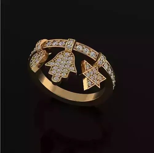 Ring hamsa Model 6929