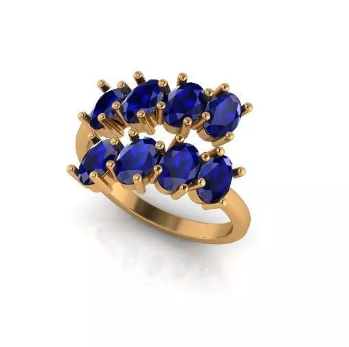 Ring oval Model 6923 3D print model_0